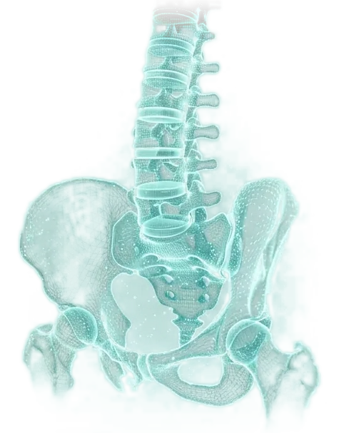 Anatomical visualization of the spine, related to this article's topic